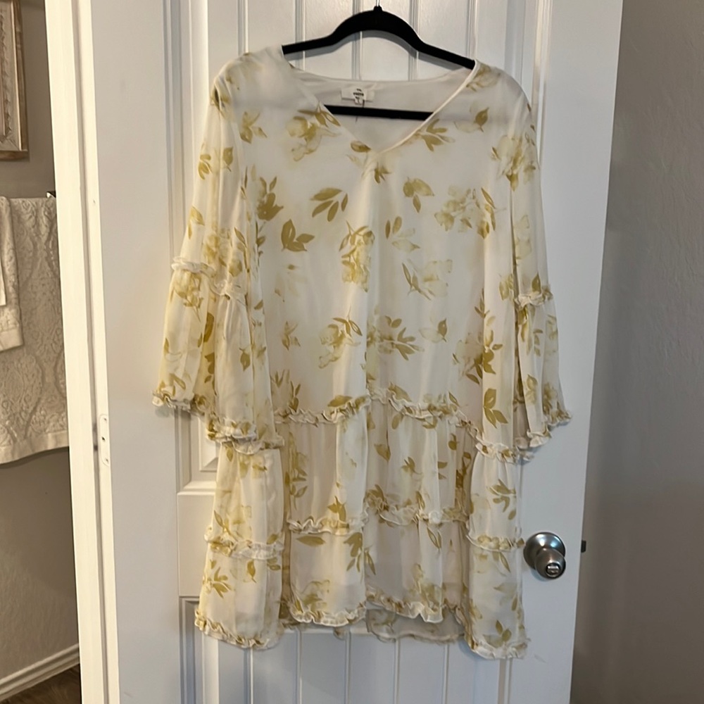 ENTRO floral ruffle dress